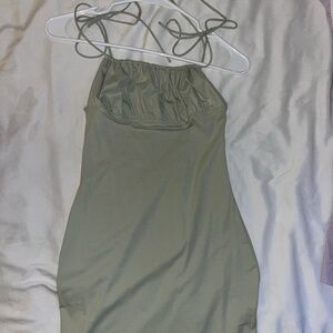 Sage Green Milkmaid Princess Polly Dress